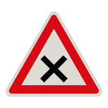 Verkehrszeichen 102 - Kreuzung oder Einmündung mit Vorfahrt von rechts