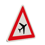 Gefahrzeichen 101-20 - Flugbetrieb, Aufstellung links