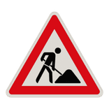 Verkehrszeichen 123 - Arbeitsstelle / Baustelle