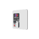 Hausnummernschilder 119x109mm rot/weiß - reflektierend