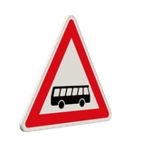 Verkehrszeichen 145-20 - Kraftomnibusse! Aufstellung links