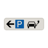Parkschilder - Parkplatz nur für Elektrisch Fahrzeuge nach links