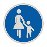 Vorschriftszeichen 239 - Gehweg