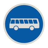 Vorschriftszeichen 245 - Bussonderfahrstreifen