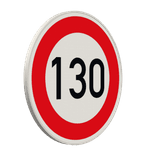 Vorschriftszeichen 274-130 - Zulässige Höchstgeschwindigkeit 130 km/h