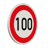 Vorschriftszeichen 274-100 - Zulässige Höchstgeschwindigkeit 100 km/h