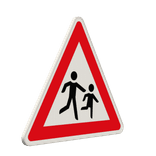 Verkehrszeichen 136-20 - Achtung, Kinder! Aufstellung links