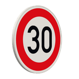 Verkehrszeichen 274-30 - Zulässige Höchstgeschwindigkeit 30 km/h