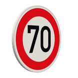 Verkehrszeichen 274-70 - Zulässige Höchstgeschwindigkeit 70 km/h