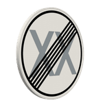 Verkehrszeichen 278 - Ende der zulässigen Höchstgeschwindigkeit  wie gewünscht