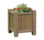 Jardinière carrée Palma – Plastique 100% recyclé