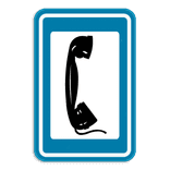 Verkeersbord SB250 F61 - Telefoon