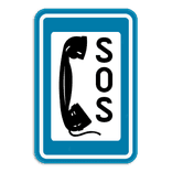 Verkeersbord SB250 F62 - Noodtelefoon