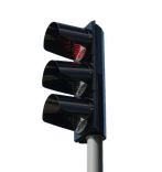 Verkeerslantaarn E27 2xØ210mm polycarbonaat