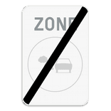 Verkeersbord SB250 F118 - Einde van lage emissiezone
