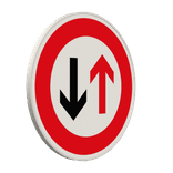 Verkehrszeichen 208 - Vorrang des Gegenverkehrs