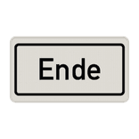 Verkehrszeichen 1012-31 - Ende