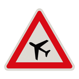 Verkehrszeichen 101-10 - Flugbetrieb, rechts