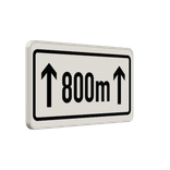 Verkehrszusatzeichen 1001-30 - Auf ... m (meter)