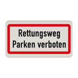 Feuerwehrschilder - Rettungsweg Parken verboten