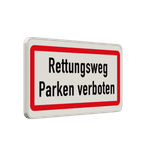 Feuerwehrschilder - Rettungsweg Parken verboten