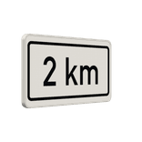 Verkehrszusatzeichen 1004-35 - Nach ... km (kilometer)