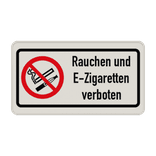 Verbotsschilder - Rauchen und E-Zigaretten verboten