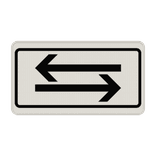 Verkehrszeichen 1000-30 - beide Richtungen, zwei gegengerichtete waagerechte Pfeile