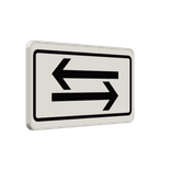 Verkehrszeichen 1000-30 - beide Richtungen, zwei gegengerichtete waagerechte Pfeile