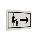 Verkehrszeichen 1000-22 - Fußgänger Gehweg gegenüber benutzen