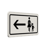 Verkehrszeichen 1000-12 - Fußgänger Gehweg gegenüber benutzen