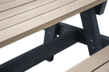 Grote picknicktafel 3 meter XL - type Oslo - Bicolor