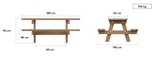 Picknicktafel - type Oslo - Bicolor
