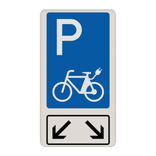 Parkschilder - 2 Parkplätze Nur Elektrisch Fahrrad