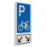 Parkschilder - 2 Parkplätze Nur Elektrisch Fahrrad