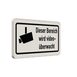 Hinweisschild - Dieser Bereich wird videoüberwacht