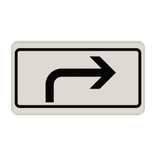 Verkehrszeichen 1000-21 - Richtung der Gefahrstelle, rechtsweisend