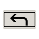 Verkehrszeichen 1000-11 - Richtung der Gefahrstelle, linksweisend