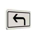 Verkehrszeichen 1000-11 - Richtung der Gefahrstelle, linksweisend