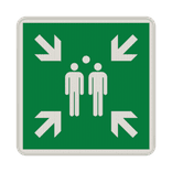 Fluchtwegschild - Sammelstelle und Sammelplatz