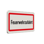 Feuerwehrschilder - Feuerwehrzufahrt nach DIN 4066