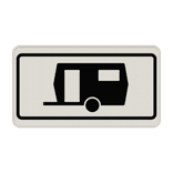 Verkehrszeichen 1010-13 - Kennzeichnung von Parkflächen, auf denen Wohnwagen auch parken dürfen