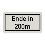 Verkehrszusatzeichen 1005-31- Ende in ... m (meter)