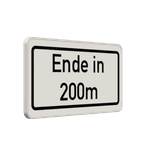 Verkehrszusatzeichen 1005-31- Ende in ... m (meter)