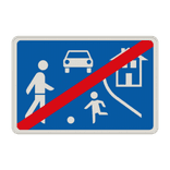 Richtzeichen 325.2 - Ende eines verkehrsberuhigten Bereichs