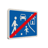 Richtzeichen 325.2 - Ende eines verkehrsberuhigten Bereichs