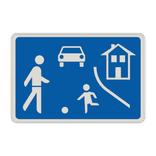 Verkehrszeichen 325.1 - Beginn eines verkehrsberuhigten Bereichs