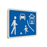 Richtzeichen 325.1 - Beginn eines verkehrsberuhigten Bereichs