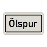 Verkehrszusatzeichen 1007-30 - Ölspur