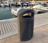 Buiten afvalbak kunststof - Type Ibiza 80 liter - diverse kleuren